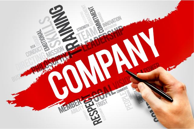 Company branding word cloud